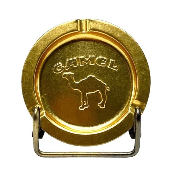 Camel Ash Tray 1990 Set of 10 Metal Vintage Nostalgia Smoking Bar Disposable NEW - Picture 6 of 11